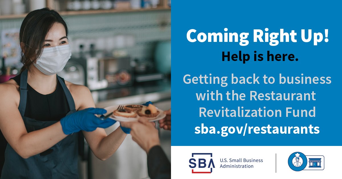 UPDATE: The #RestaurantRevitalizationFund application portal opened earlier this week. In the first 36 hours, 186,200 restaurants, bars and other eligible businesses applied for funding.