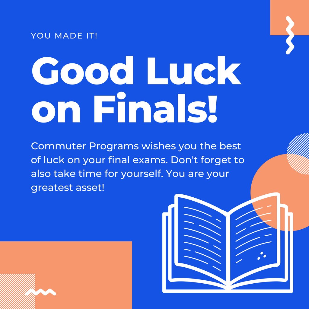 Commuter Programs wishes you the best of luck on your finals Rams! Looking for study tips? Check out our Study Tips guide on our profile under the 'Guides' tab. #suffolkucommute #SuffolkU #SuffolkSLI