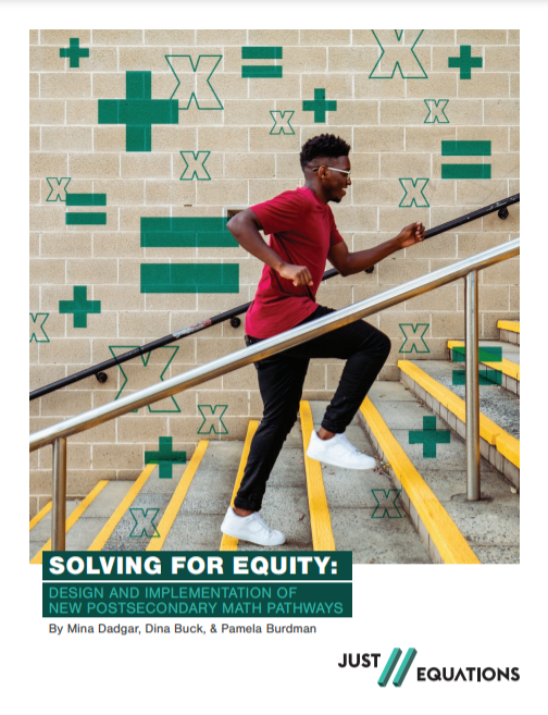 JUST_Equations's tweet photo. “A new, inclusive definition of rigor exposes all students to rich, engaging #math content & rejects the assumption that only some ppl can do math,” @PamelaBurdman. Our #SolvingForEquity report shows how redesigning #mathpathways can enhance #edequity https://t.co/5BoJP2R5Hk https://t.co/H4SjBhGS2g
