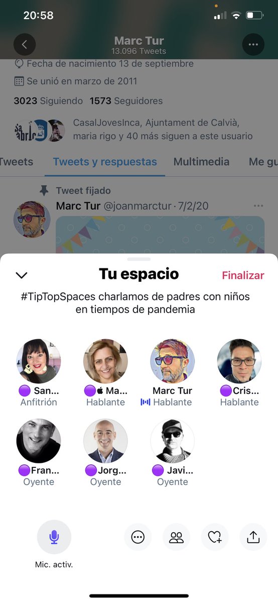 sandrallabres's tweet photo. Muchas gracias a los que os habéis pasado (y los que lo han intentado también 😂) por #TipTopSpaces especialmente a @joanmarctur por dedicarnos su tiempo que amablemente compartió aquí mientras atendía a sus hijos! 

Seguimos testeando!!! ⚡️💪🏻
#TwitterSpacesESP 
@SpacesRadarESP https://t.co/TBPmU8mX1N