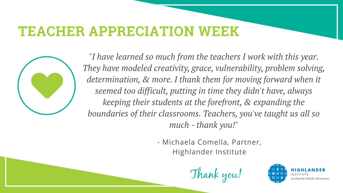 ThroughlineLrng's tweet photo. As @MichaelaComell1 shares in our next #TeacherAppreciationWeek post, the reach &amp; impact of teachers extends far beyond the walls of their classrooms. Be sure to #ThankATeacher in your life! https://t.co/9Krym7bOFF
