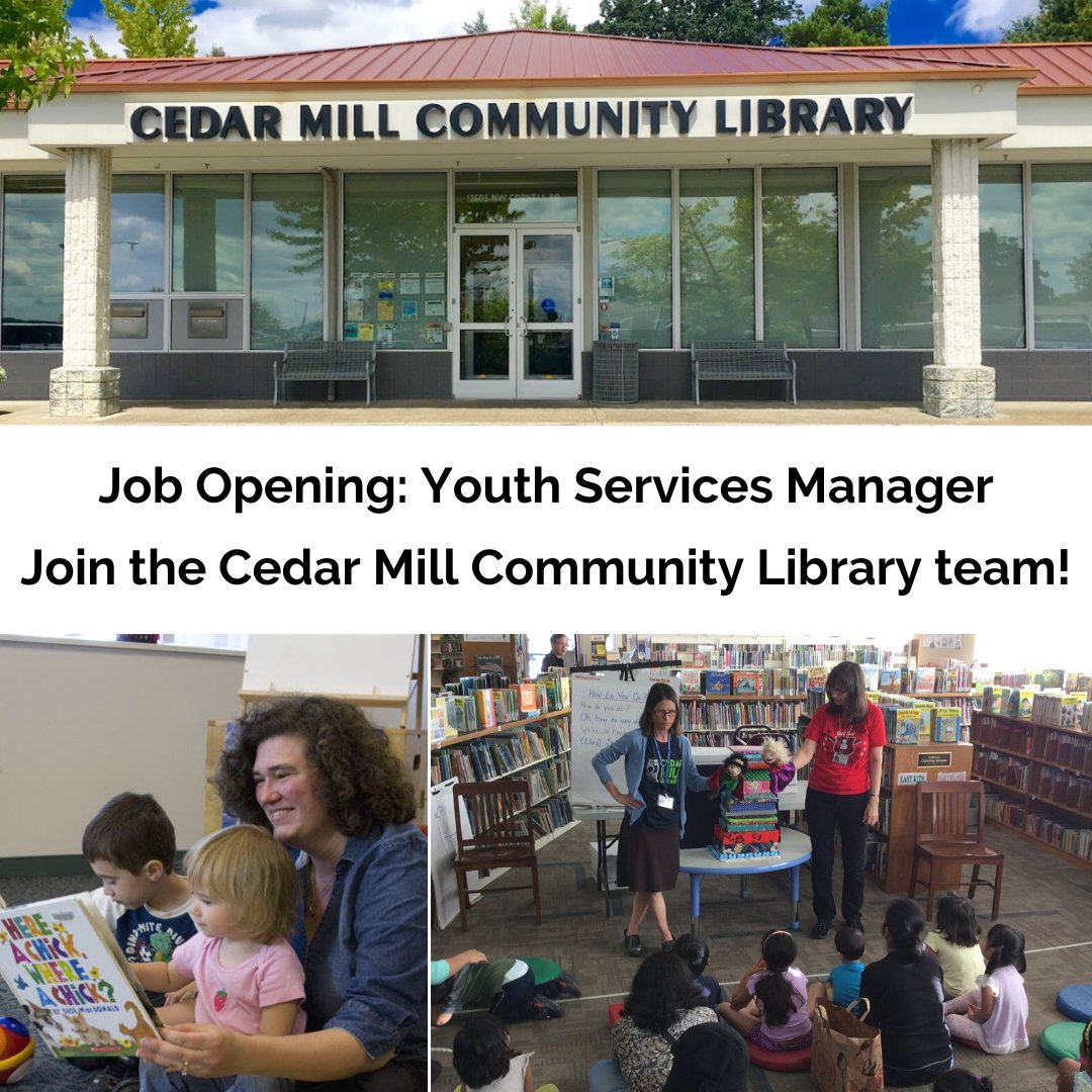 Cedar Mill & Bethany Libraries (CedarMillLib) Twitter