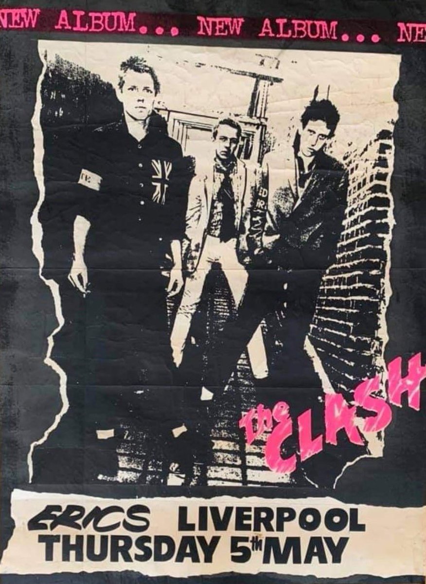 Also on this day The Clash play Liverpool for the first time when the ‘White Riot’ Tour hits Eric’s 05.05.77

Definitely one of the pivotal gigs in our city’s history and Liverpool was never the same again!

A young Ian McCulloch went on his 18th Birthday

#TheClash