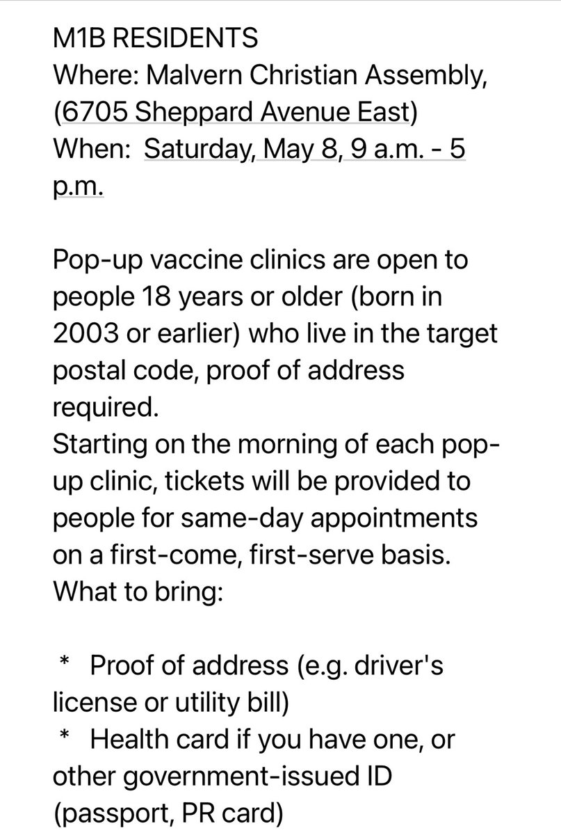 <a href="/malvern_ps/">Malvern Junior PS</a> families... Pop-up clinic this Saturday: