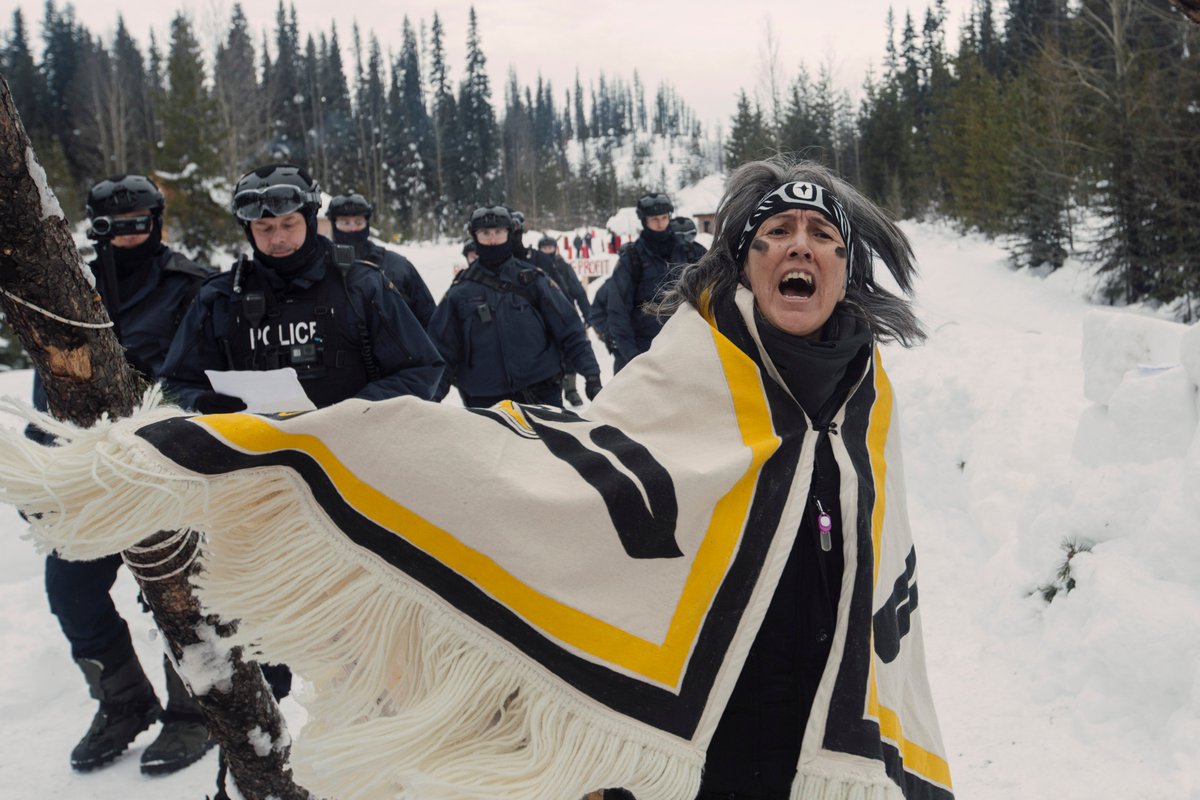 Finalist - Photojournalism -  @photobracken  @thenarwhalca - In photos: Wet’suwet’en matriarchs arrested as RCMP enforce Coastal GasLink pipeline injunction -  https://thenarwhal.ca/in-photos-wetsuweten-matriarchs-arrested-as-rcmp-enforce-coastal-gaslink-pipeline-injunction/