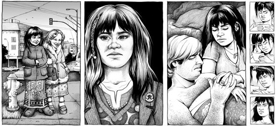 Phoebe Gloeckner. It blows my mind how somebody could make something as honest, painful and complicated as Diary of A Teenage Girl.