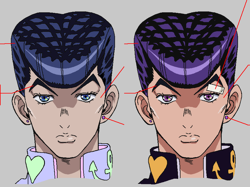 Whenever they put Josuke next to other Jojo's he looks malnourished......