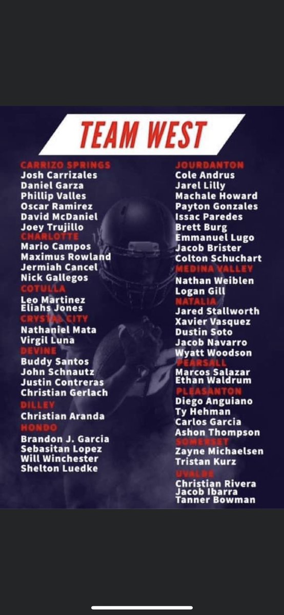 DLoWhammy's tweet photo. Proud of these young men Nathaniel Mata &amp; Virgil Luna representing Javelina Nation at the STCA East vs West All Star Football game. May 22 nd Pleasanton, Texas 7:00 pm Kickoff...GATA 🏈🐗💪🏼 https://t.co/tz8x2yli1W
