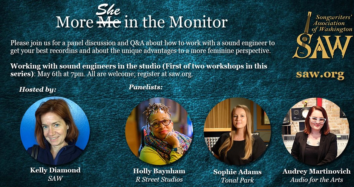 MakeMusicDayDC's tweet photo. Join us for one or both of our special workshops on working with sound engineers in the studio (May 6) and in live performance https://t.co/o9wmz9Ncb0 https://t.co/tb5KbkXQjD