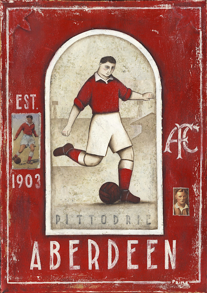 Continuing on with sharing my old & new Aberdeen artwork, here's the very first Dons piece I ever did *shivers* and the most recent piece. And 2 pieces of Andy Considine (my fav Aberdeen player) in the old style and the new one  #StandFree  https://paineproffittart.bigcartel.com/category/football-soccer
