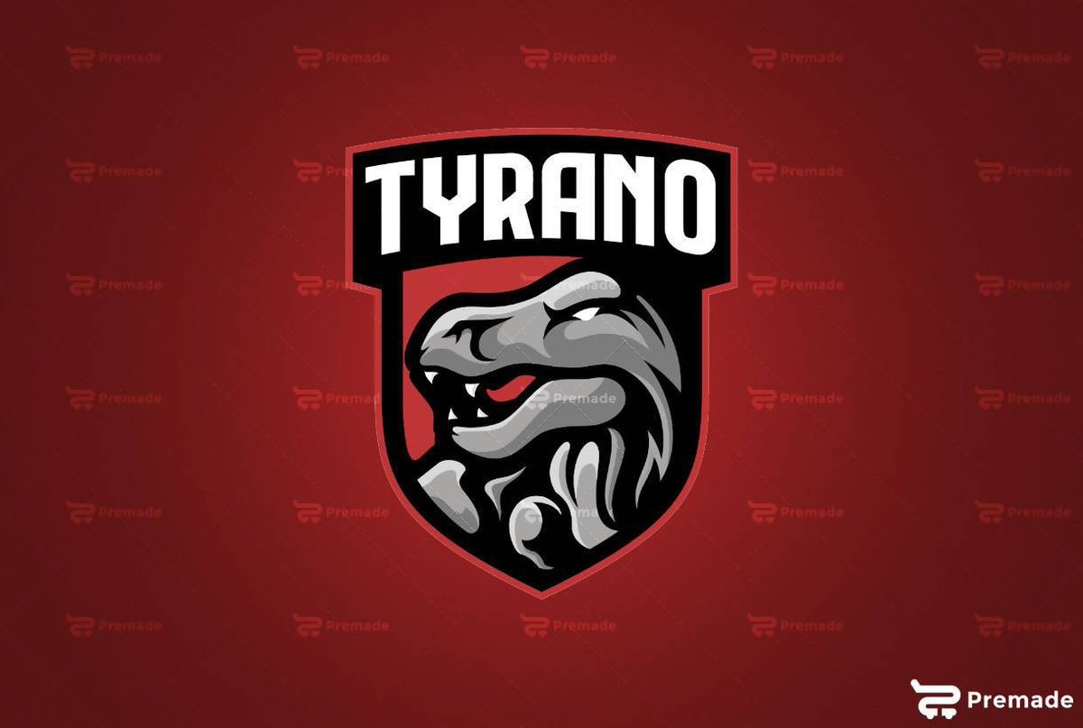 Premade's tweet photo. Tyrano Logo 🦖⁠
Designed by @ArtKmid

Link down below to purchase!👇⁠⁠
https://t.co/hQqoKWdmvI https://t.co/VtDeePi3BV