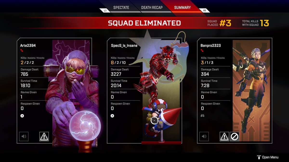 SpecS_Mode's tweet image. So close to the 4k...would’ve had it IF...team mates both didn’t disconnect at soon as they went down and if I didn’t get valk+gibby ult’d by a team.