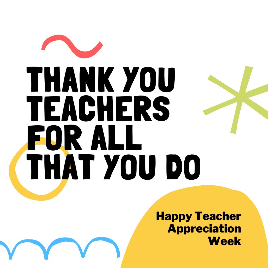 Mid week reminder, it is still Teacher Appreciation Week! Thank you to all of the teachers out there for all that you do! Make sure you to thank your advisors and teachers this week.