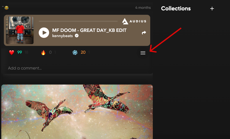 YupTeam4's tweet photo. 2. Create a collection from a post by clicking the menu icon https://t.co/RqmOhQsGp8