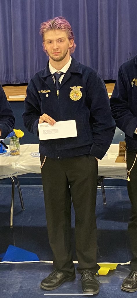 FountainFfa's tweet image. Congratulations Seth Martin, Ray Duncan, and Jason Matthews for earning their State Degrees! In case you didn’t know, this is the highest degree a student can earn through the state! They will receive their degrees at State Convention in June! Congrats boys! 💙💛🎉