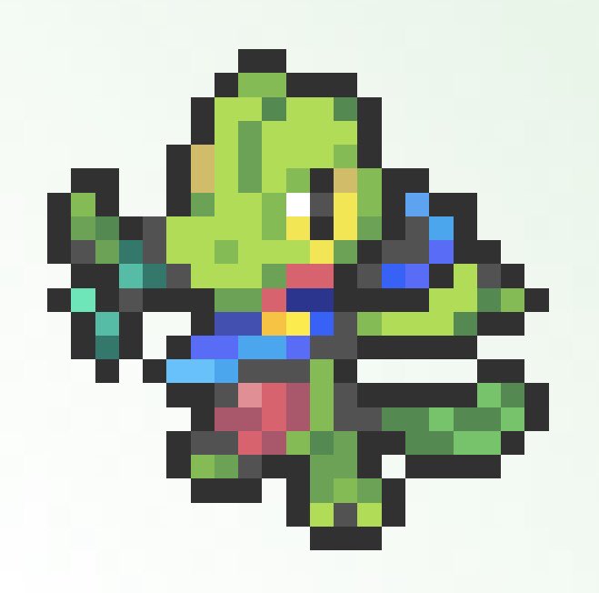 🦎N8_dogg22🌺 on Twitter: "I figured out how to customize sprites so I made  my son lol #treecko #キモリ #perlerbead https://t.co/FYIgXffCMO" / Twitter