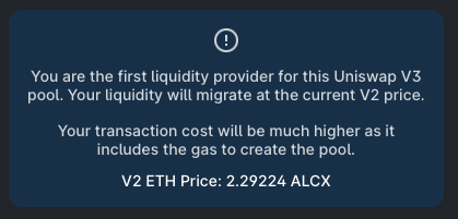DeFi_101's tweet photo. Hey @uniswap I have to ask why should I be charged the LP creation fee just to move my V2 LP tokens to V3?  

This is a bumpy launch and while I understand launches are difficult it's a hard pill for me to swallow to spend money to create a pool because of a forced upgrade
#ETH https://t.co/178uHCdCrk