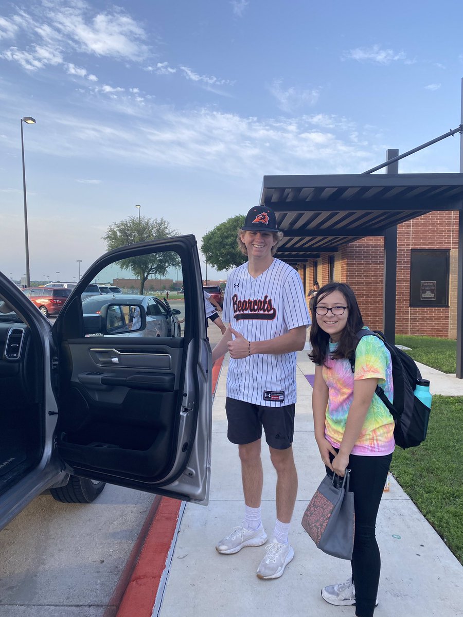We enjoyed having our AHS Bearcat Baseball players (and former Coder Cats) with us at Coder and helping greet students! #CoderCatsCanDo #GrowingGreatness <a href="/AledoISD/">Aledo ISD</a>