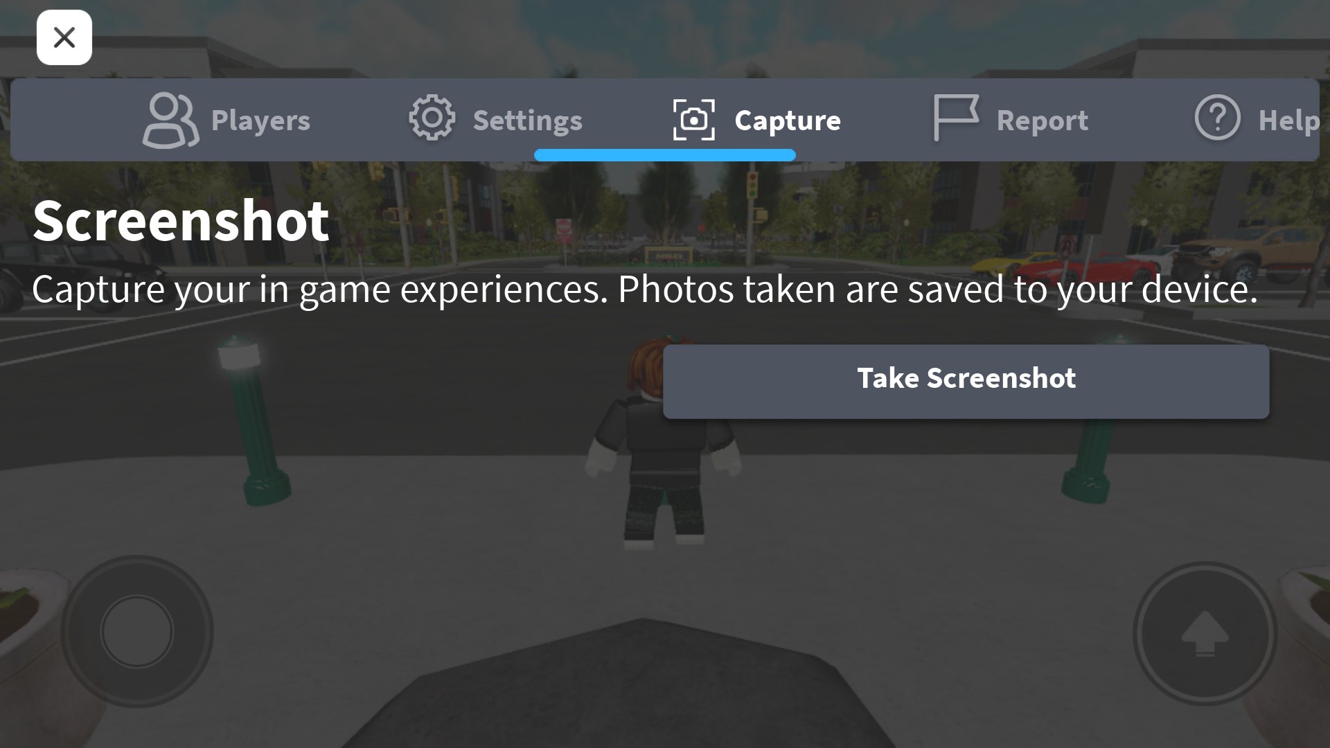 Bloxy News On Twitter Roblox Has Added A Built In Screenshot Tool To Mobile Devices It Can Be Accessed Via The In Game Menu Under The Capture Tab Screenshots Taken Are Automatically Saved - how to report players on roblox