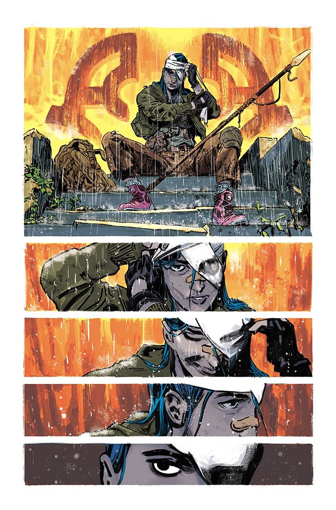 Hm, @dccomics has released an early look at the first pages of #thenicehouseonthelake and, all of a sudden Twitter allows non cropped images.. how convenient... 🤔 well, here's  page 1 then. 🙃 amazing  colors by Jordie Bellaire. 