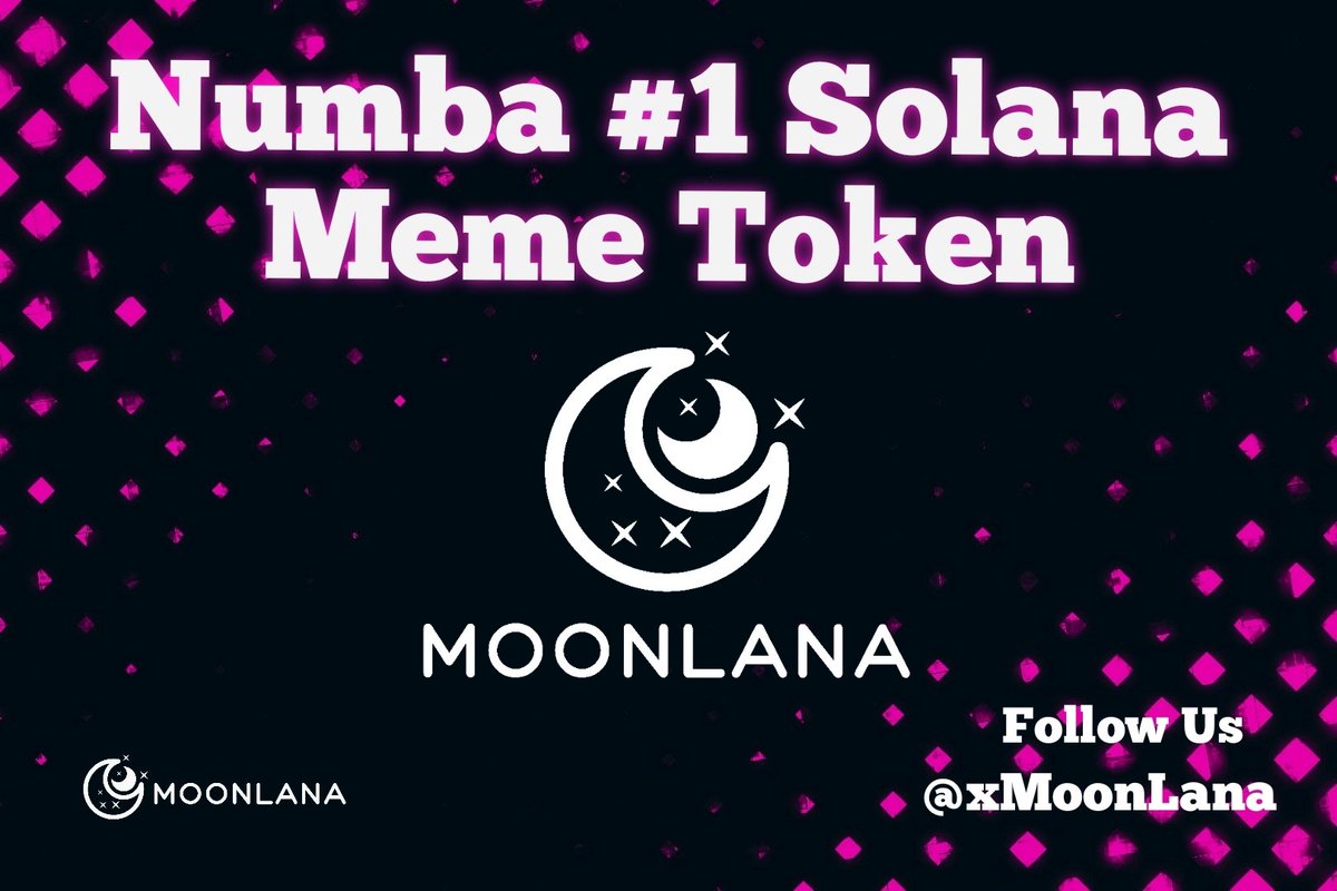 Introducing $MoonLana The People's Community Meme Token. 

-No Presale
-No Early Preferences [BOTS]
-50% Airdrop To Qualifying Members.

To Qualify For The #Airdrop 

•Follow, RT, Like And Tag 3 Frens #Solana $Sol #Meme 

•Join Discord For More Info

discord.gg/2QWUxJyeAf