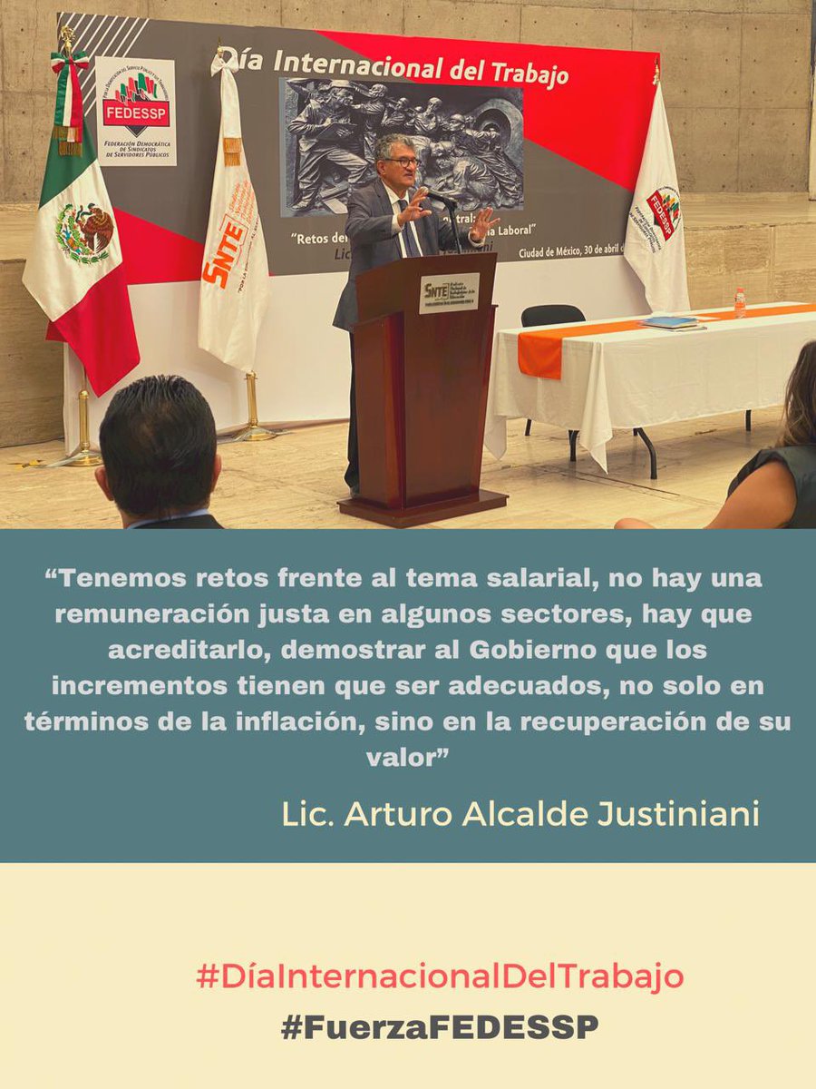 🇲🇽”Tenemos retos frente al tema salarial, no hay una remuneración justa en algunos sectores...”#FuerzaFEDESSP <a href="/agusaviles1/">Agustín Avilés</a> <a href="/marudavalos29/">Maru Dávalos</a> #VictorBLopezCarranza #IgnacioCastilloFlores #ArturoAlcalde <a href="/lopezobrador_/">Andrés Manuel</a>  <a href="/tin_ped/">SUnTINPed</a> <a href="/sntinegi/">SNTINEGI</a> 🇲🇽