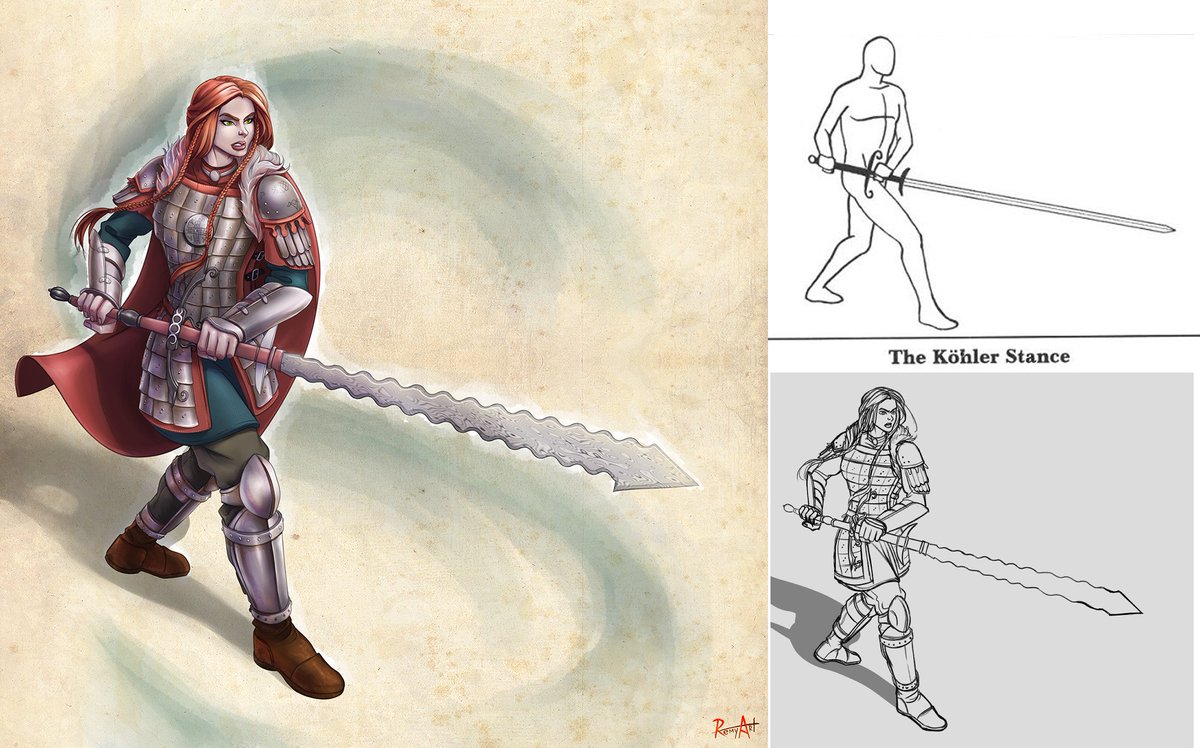RemyArt (@remyartt) on Twitter photo Another D&D character commission for the great <a href="/Lillaeana_WrA/">Lillaeana Emberfall. Hat Elf (18+)</a> 💪
Here's princess Berislava with her damascus greatsword, in the Köhler stance.
---
#illustration #DnD #DnDcharacter #fantasy #Commission #commissionsopen #artistsontwitter #artpost Another D&D character commission for the great <a href="/Lillaeana_WrA/">Lillaeana Emberfall. Hat Elf (18+)</a> 💪
Here's princess Berislava with her damascus greatsword, in the Köhler stance.
---
#illustration #DnD #DnDcharacter #fantasy #Commission #commissionsopen #artistsontwitter #artpost