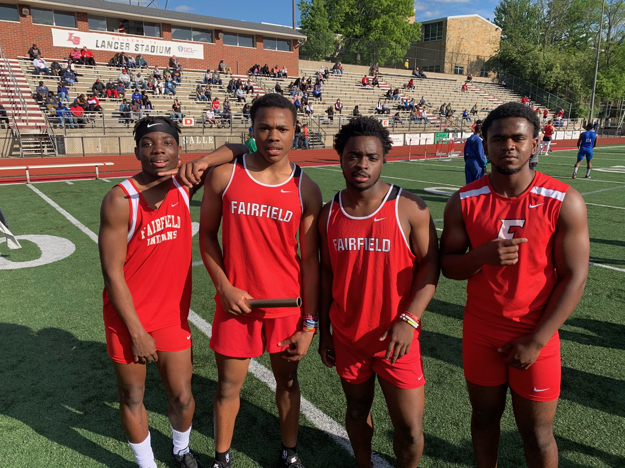 FHS Track and Field on Twitter "Men's 4x200 relay team (Michael