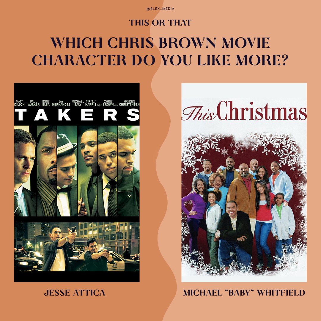 Happy Birthday Chris Brown! Out of Takers and This Christmas, which of his characters did you like more? 