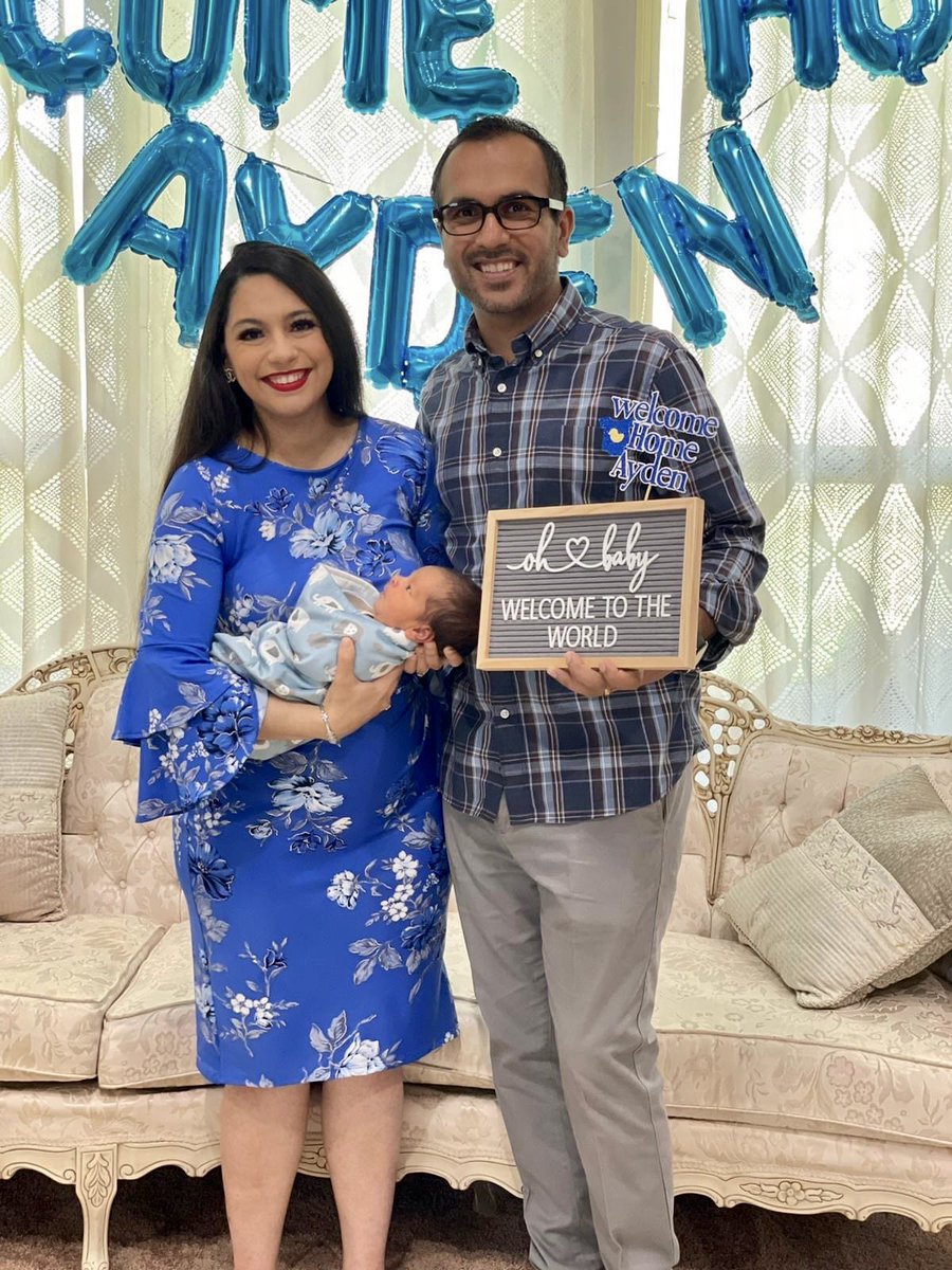 StaffordMSD's tweet image. On Monday, April 26, #SMSDBoard Trustee Ash Hamirani and his wife Mehvish welcomed their new baby boy Ayden. He was born happy, healthy and a true Spartan. Welcome to the SMSD Class of 2039 and congratulations to mom and dad!  #SpartanPride #SpartansForever