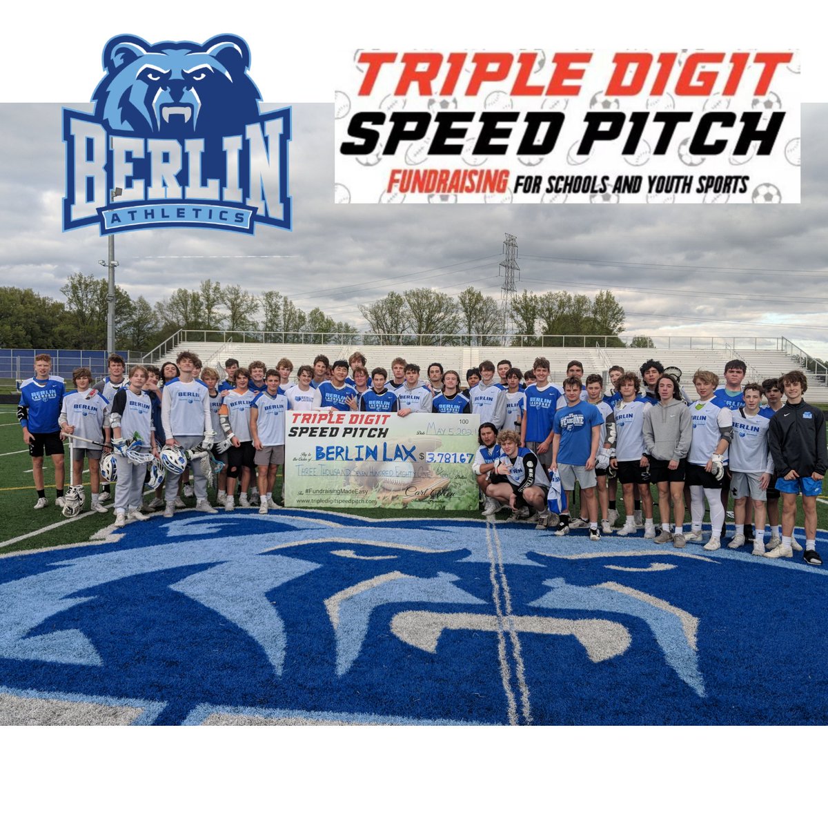 TripleDigitSP's tweet photo. @BerlinBearsLax raised $3,781.67 with our #FundraisingMadeEasy event.

💰💰 Retweet 𝗮𝗻𝗱 ❤️ 𝘁𝗵𝗶𝘀 𝘁𝗼 𝗮𝗱𝗱 $𝟭 𝘁𝗼 𝘁𝗵𝗲𝗶𝗿 𝘁𝗼𝘁𝗮𝗹! Until midnight tomorrow, up to $4,000 total.

Can we help your team or PTO? Yes! Contact us to learn how easy it is.

@OBHSBoosters https://t.co/HadKSnrMA4