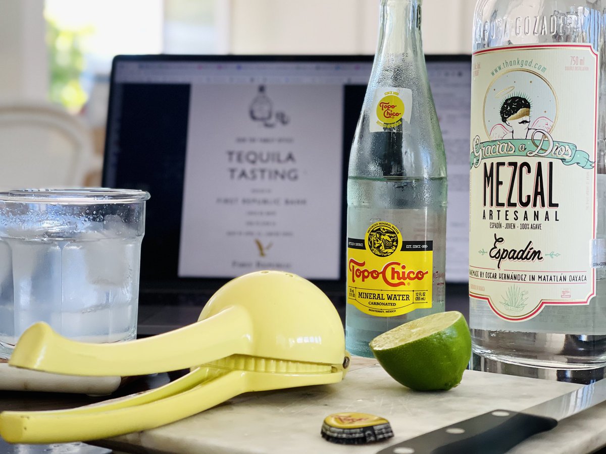 CTalleyHale's tweet photo. Afternoon family office Mezcal tasting... I never thought ranch water and crypto discussions could pair this well together! #CincodeMayo #familyoffice #emergingmanager #mezcal #crypto https://t.co/2mTN8XyY65