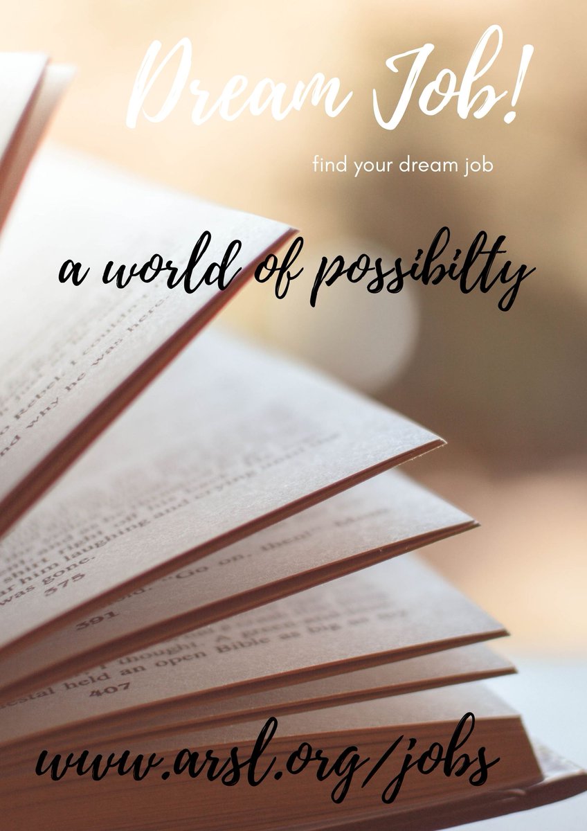 RuralLibAssoc's tweet image. #DreamJob Did you know that #ARSL has a #JobPostings page?  A page that you can find your dream job.   Our members can post their job postings at ow.ly/7Rkw50EERBz