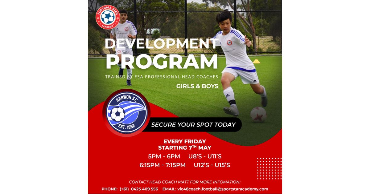 BarwonSC's tweet image. Football Star Academy
barwonsc.com.au/news/football-…