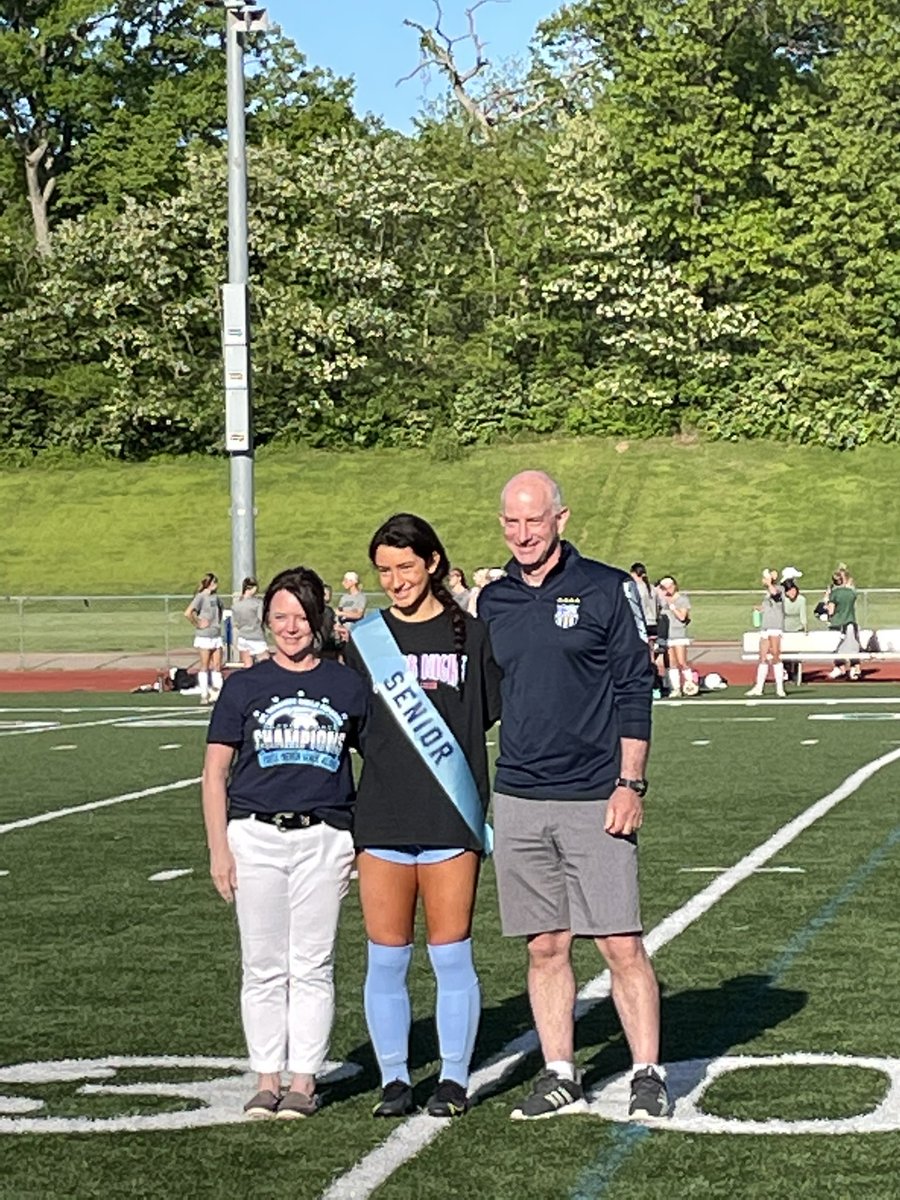 Congratulations to Logan Racine on her <a href="/SDsoccerFC/">St. Dominic Soccer</a> Senior Night. Logan is headed to Rider University in the fall where she will play soccer and study criminal justice.