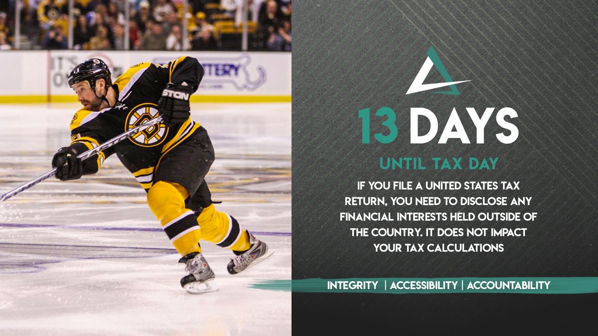 afptax's tweet photo. Lucky (or maybe unlucky) 13 days remaining to get your taxes filed. If you hold financial accounts outside the US and file a US resident return, you need to disclose those. It has no impact on your tax calculation though! https://t.co/Bpc3g3OhhE