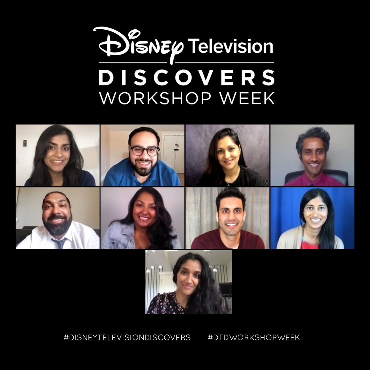 Our 2021 Disney Television Discovers: Workshop Week in Los Angeles continues with actors of SAMMA (South Asians in Media, Marketing and Entertainment Association). Thanks for joining remotely! #DisneyTelevisionDiscovers #DTDWorkshopWeek