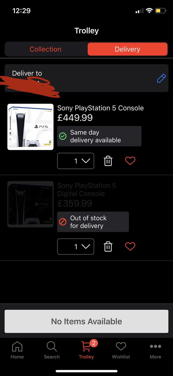 PS5 UK Stock on Twitter "⚠️ Lots of glitches going on in the Argos app