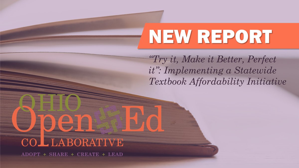 OSULibrary's tweet photo. A team of researchers from @ohiostate including @abibliothekarin has recently published the final evaluation report for the work of the Ohio Open Ed Collaborative, a multi-institutional, statewide project. Learn more: https://t.co/awQQsXc3hI
#OhioOpenEdCollaborative https://t.co/nFn1QpQpbl