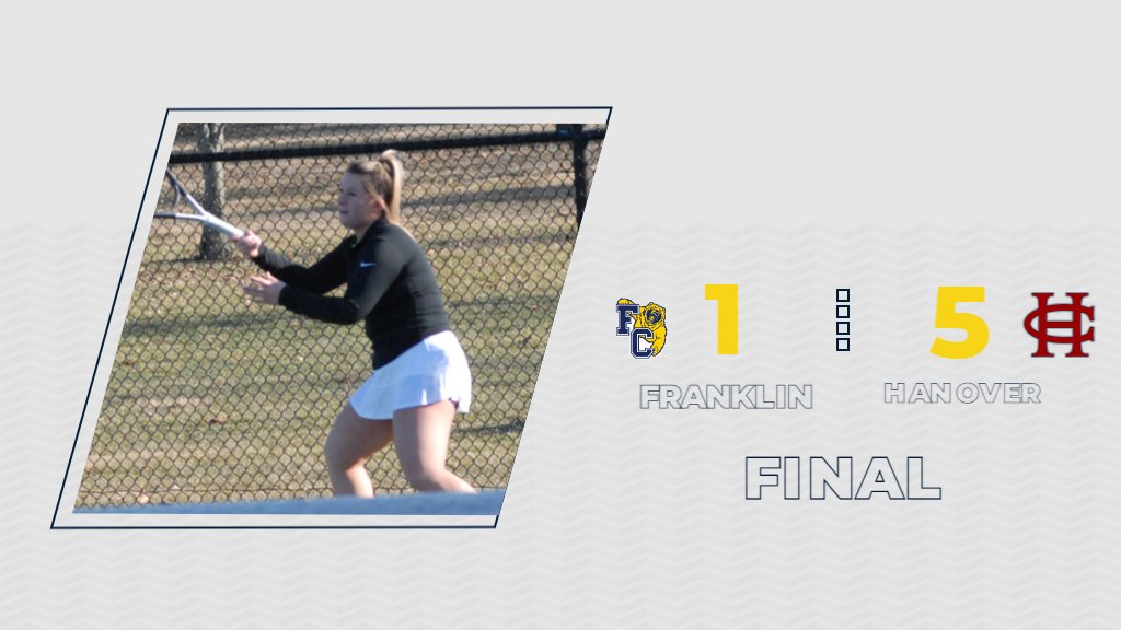 Franklin Grizzlies (@fcgrizathletics) on Twitter photo WTEN | It's a final from Hanover with <a href="/FCGrizWTen/">Franklin College Women's Tennis</a> dropping their opening round HCAC Tournament matchup with the Panthers, 5-1. Utterback & Fedor collect the lone point at No. 3 doubles for #TeamGriz. WTEN | It's a final from Hanover with <a href="/FCGrizWTen/">Franklin College Women's Tennis</a> dropping their opening round HCAC Tournament matchup with the Panthers, 5-1. Utterback & Fedor collect the lone point at No. 3 doubles for #TeamGriz.