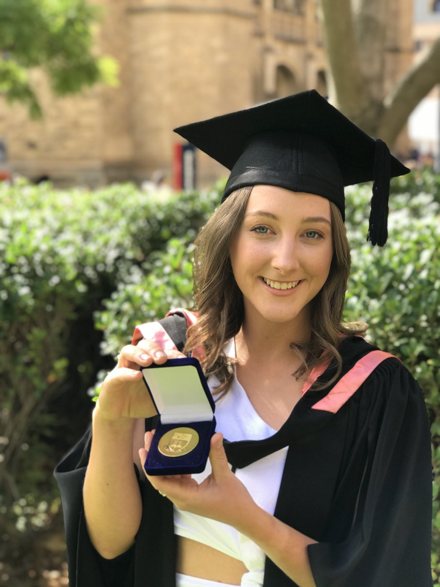 Jacqui Scott (@jacquiscott0) on Twitter photo On Tuesday, I graduated from my Honours degree, where I was elated to receive a University Medal for 2020. Thanks to all the wonderful people who have supported me throughout my studies so far - I wouldn’t have been able to do it without you🥂
<a href="/UniofAdelaide/">Uni of Adelaide</a> On Tuesday, I graduated from my Honours degree, where I was elated to receive a University Medal for 2020. Thanks to all the wonderful people who have supported me throughout my studies so far - I wouldn’t have been able to do it without you🥂
<a href="/UniofAdelaide/">Uni of Adelaide</a>