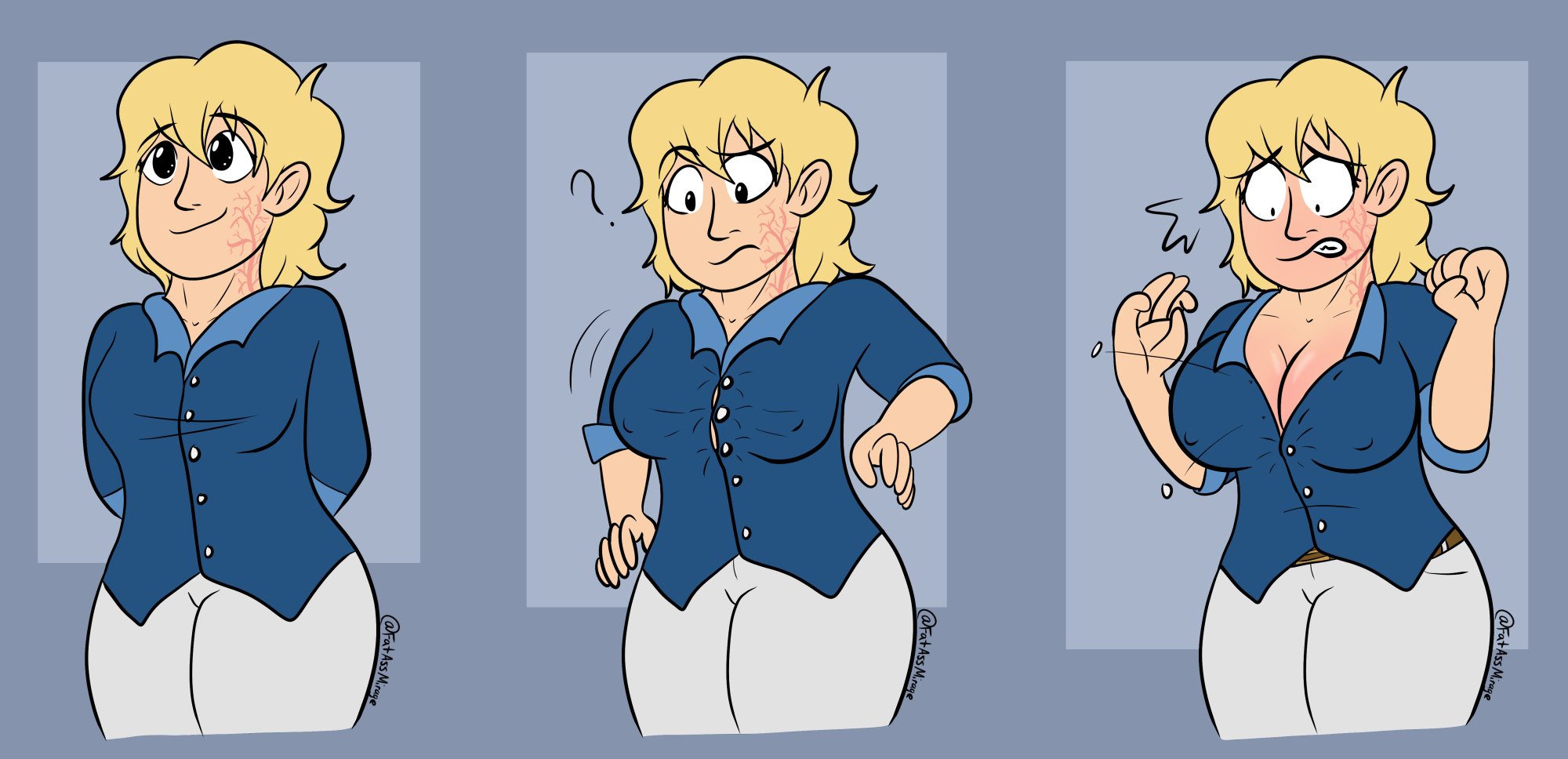 Unhinged and Unstoppable on X: [W*ttson Breast GrowthBreast Expansion]  Honestly this is one of my favorite tropes and I'm surprised it took me  this long to actually draw it. Also what the