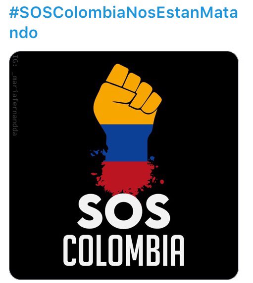 #SOSColombiaNosEstanMatando