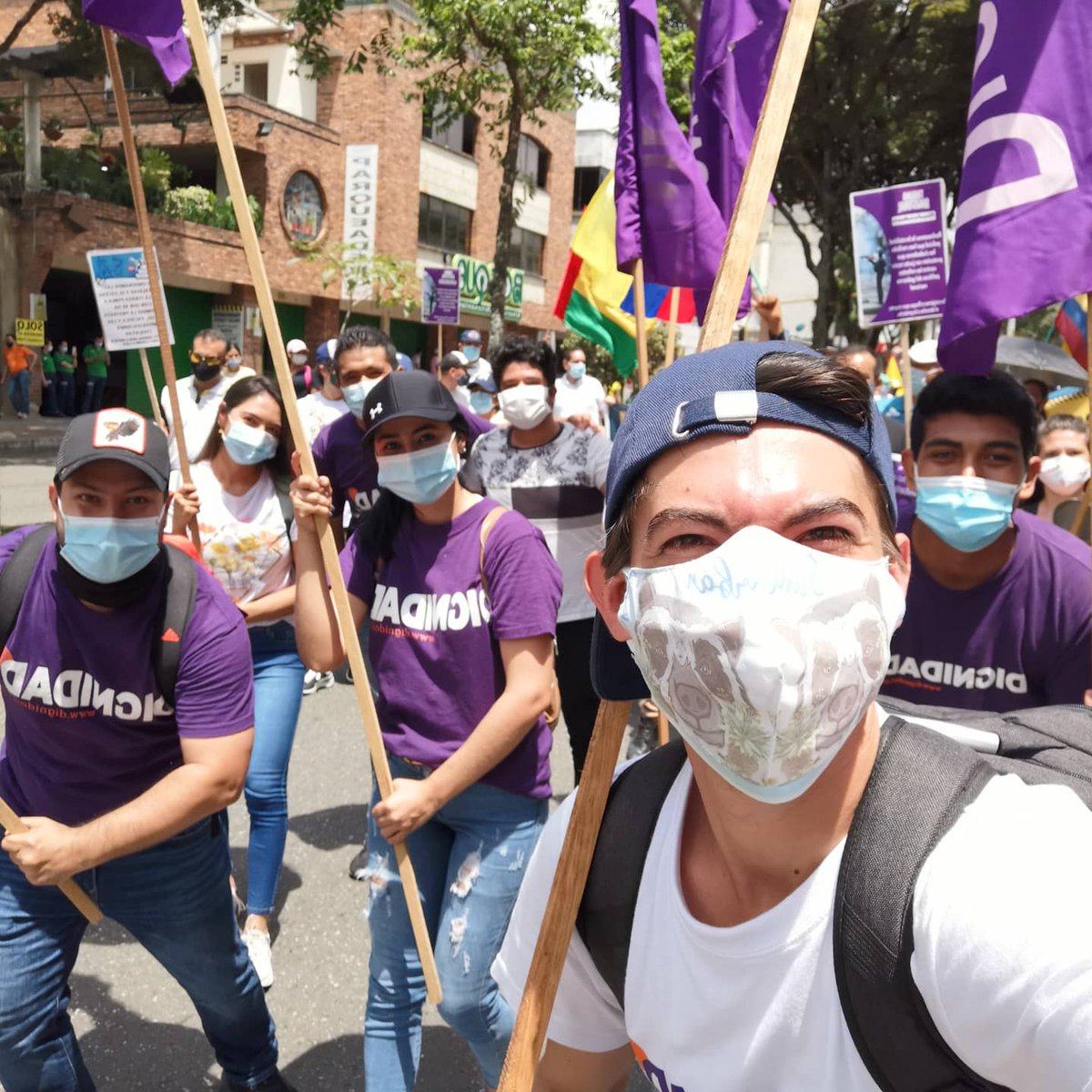 JuanSLopezM's tweet image. Así se vivió el #ParoNacional5M en Bucaramanga 💪🏻🇨🇴💜