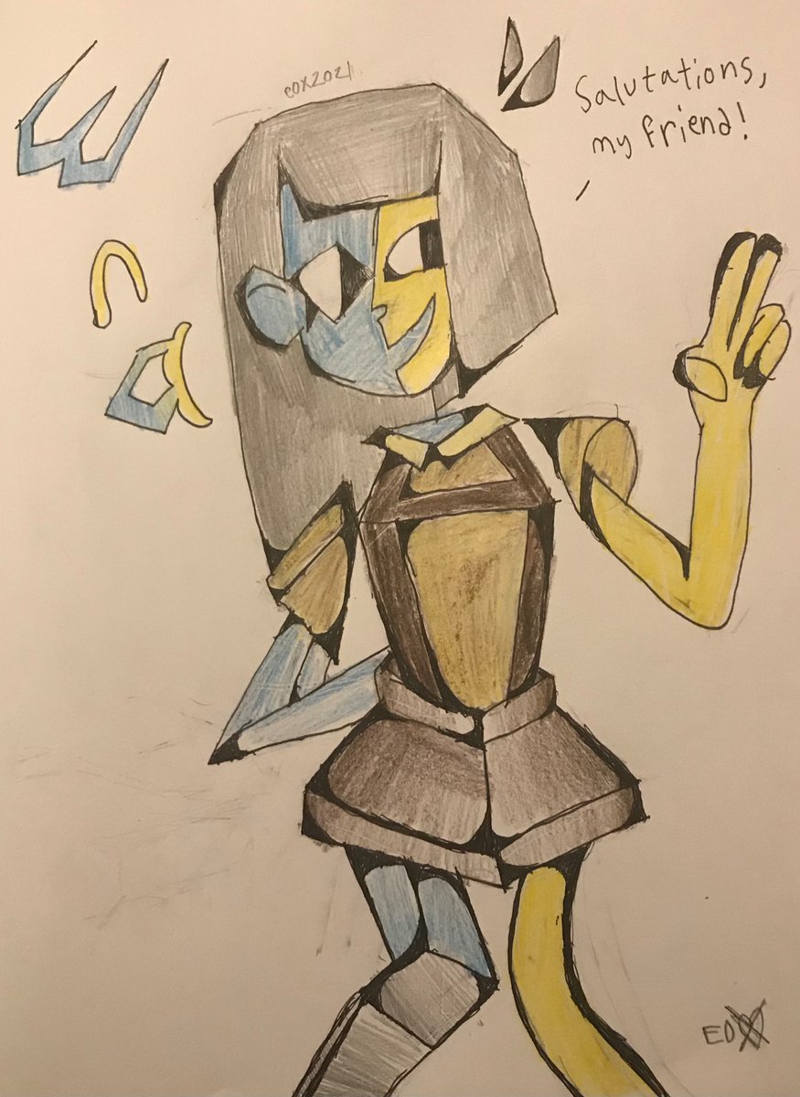 BackupE0x's tweet photo. This is my first time drawing Ena. It was quite pleasurable if you ask me. 
((Ena belongs to @JoelGuerraC ))
Now ignore me as I try to mimic the happy side’s voice from episodes 1 and 2 ((not being constantly mixed up with the other sides’ voices)) until I get it perfect enough! https://t.co/GhEOS1BKyn