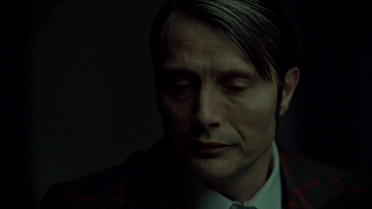 doesn’t have to maintain eye contact with Will, who very clearly avoids it himself in this scene which is unusual for them at this stage. Hannibal cannot bear to look into Will’s eyes and see his betrayal; and for Will to look into his and see just how hurt he is by Will's +