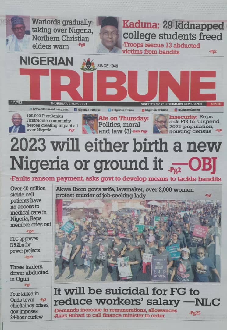 𝕻𝖍𝖎𝖑𝖎𝖕 𝕺𝖇𝖎𝖓 Newspaper Frontpages For Today 3 May 21 T Co Toy9ljnvhs Twitter