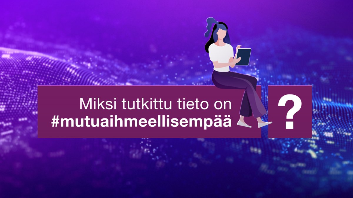 Viisi syytä, miksi tutkittu tieto on #mutuaihmeellisempää 👇
 
1⃣ Tutkittu tieto ei ole mielipide – se on punnittu puolueettomasti ja tarkasti.
2⃣ Tutkittu tieto ei synny tyhjästä – se rakentuu aiemman tiedon päälle.

#tutkittutieto #tutkituntiedonteemavuosi #tttv21