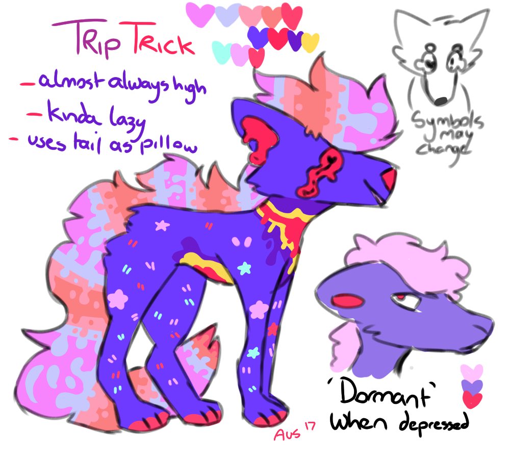 next up is trip trick, a design my me from 4 years ago w a bit of art, asking 60