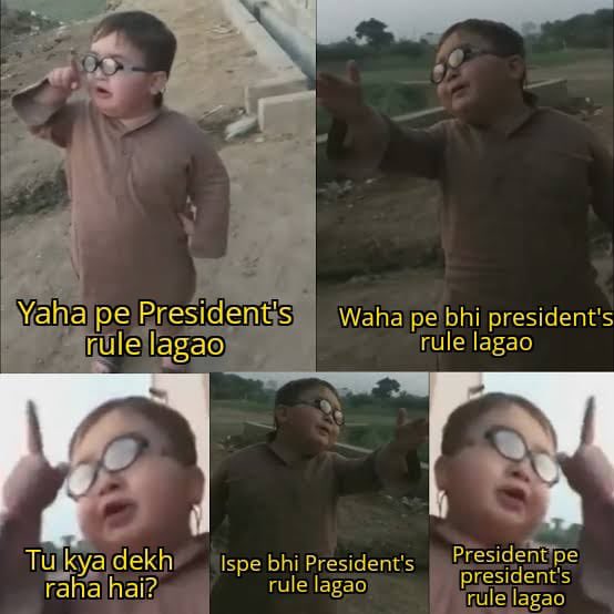 kunalkamra88's tweet photo. Joh yeh tweet padh raha hai uspe bhi presidents rule laga do 😭😭😭 https://t.co/fUmT5TFcyL
